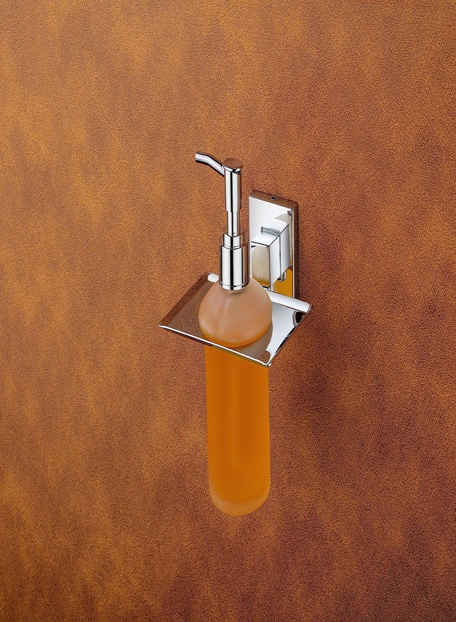 iSTAR Stainless Steel Liquid Soap Dispenser with Holder | Stylish Multipurpose Wall Mounted Glass Bottle Stand for Shower Gel, Shampoo, Hand-Wash, Bathroom, Wash-Basin, Home, Hotel (300 ml-Pack of 1) - Image 4